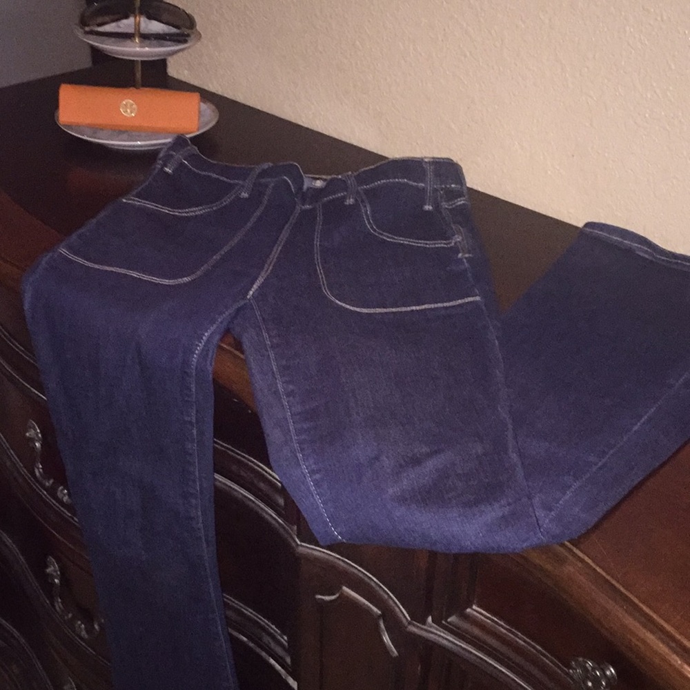 Dark Rinse Skinny Flare